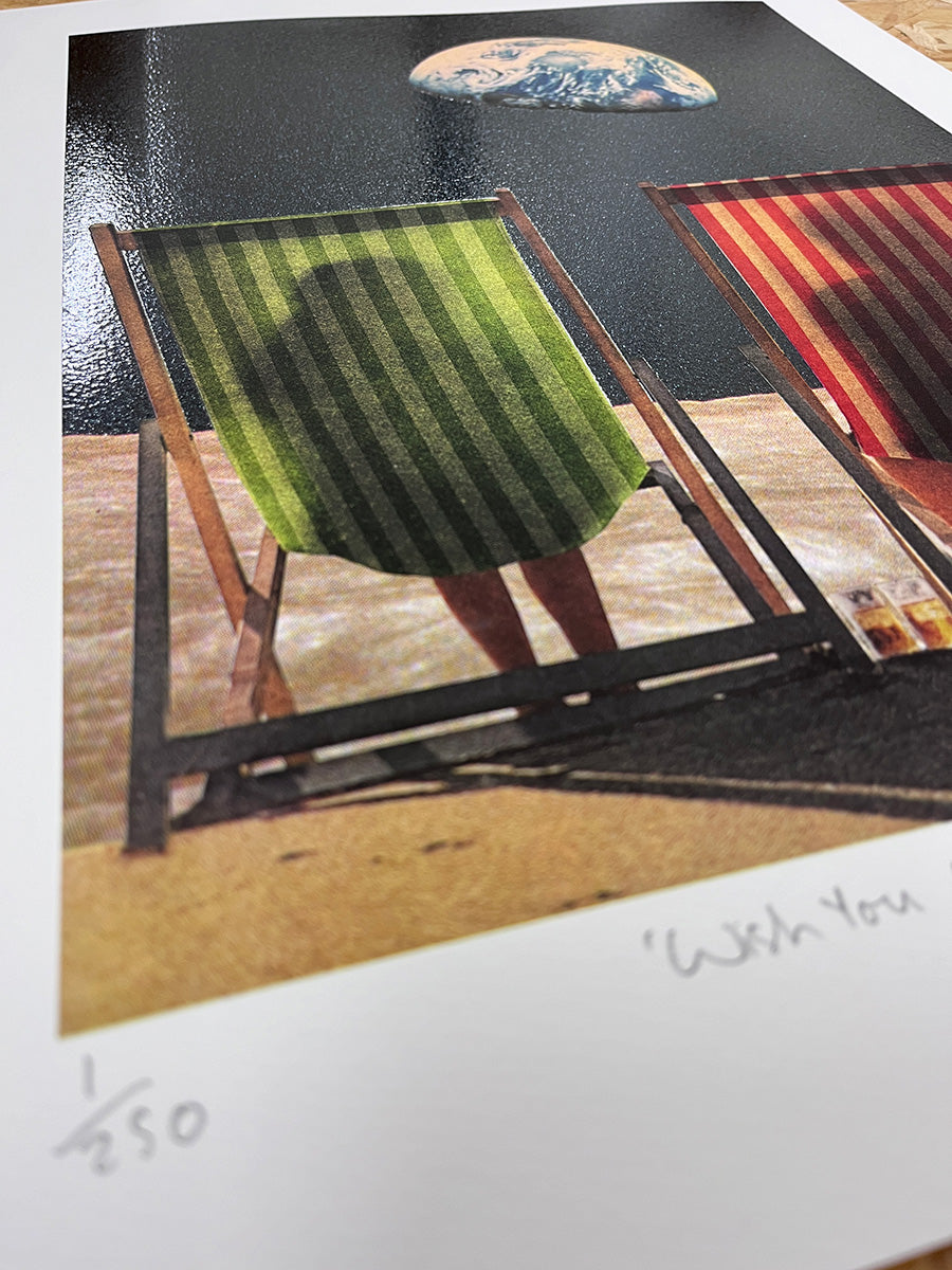 Wish You Were Here - Print - Small stripes version